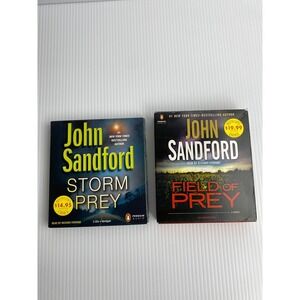 John Sandford Field of Prey &  Storm Prey Unabridged Audiobooks